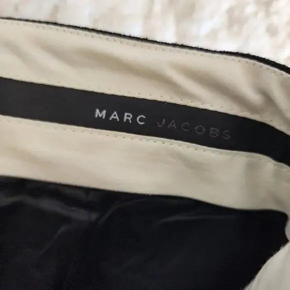 Marc Jacobs 100% Wool Black Mid-Rise Dress Trouser Pants Women's Size 8 - Picture 9 of 13